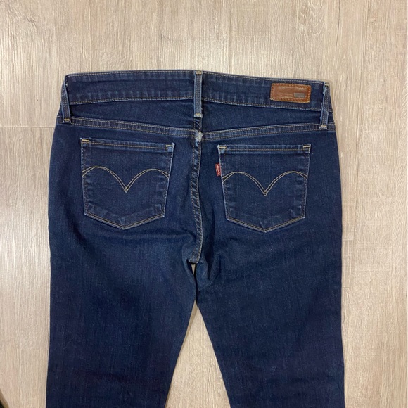 Levi’s dark blue jeans size 27 straight + modern rise - Picture 2 of 3